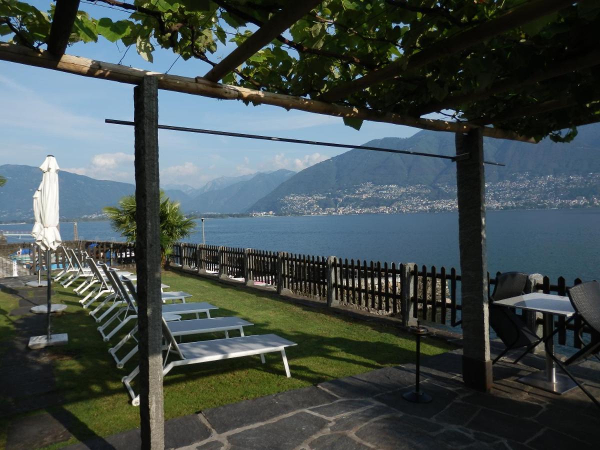 Schoene Ferienwohnung 36 Viralago Mit Privatstrand Gambarogno Buitenkant foto